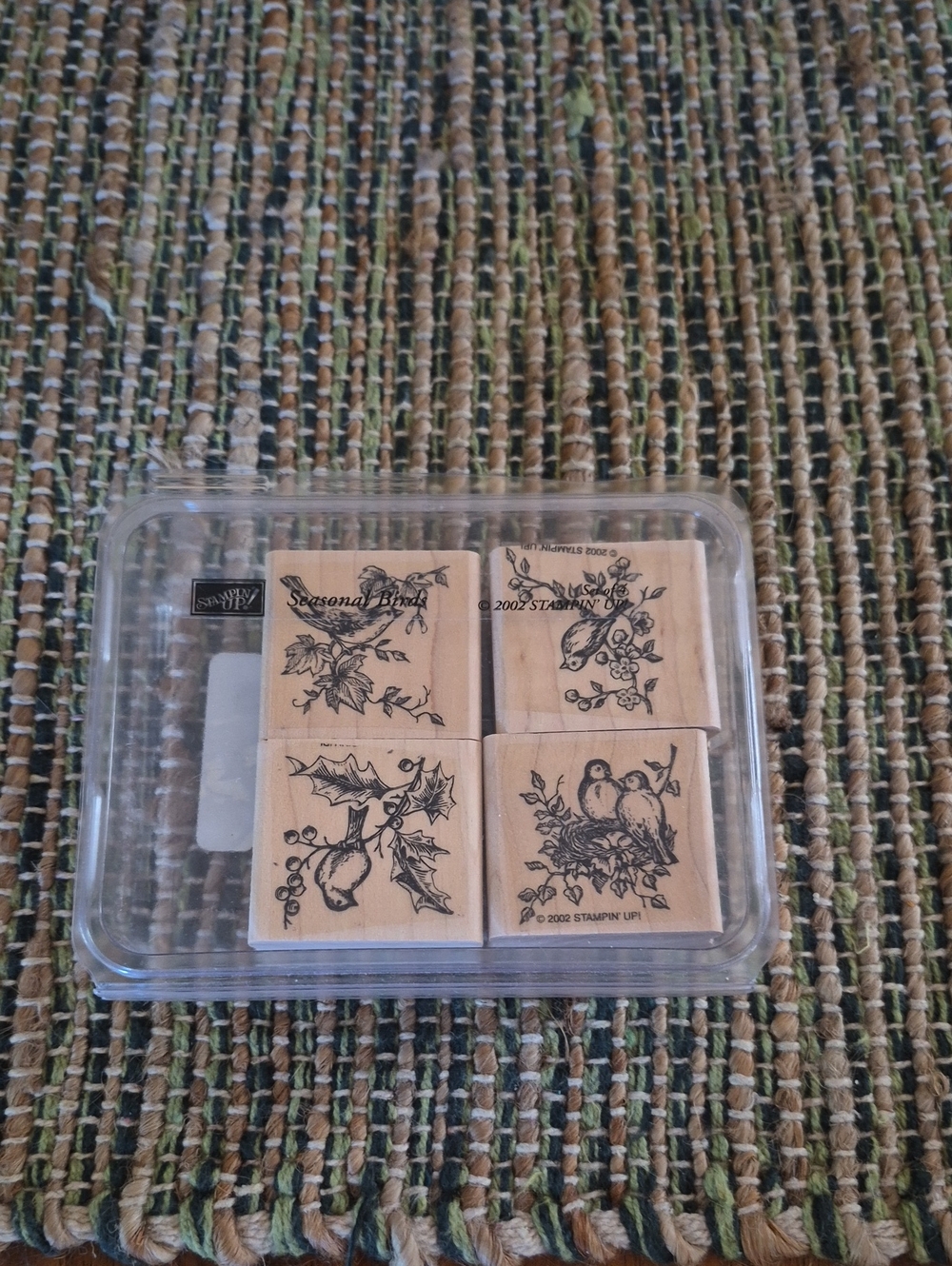 Retired Set From 2002 Stamp It Up Seasonal Birds New! Rubberstamps